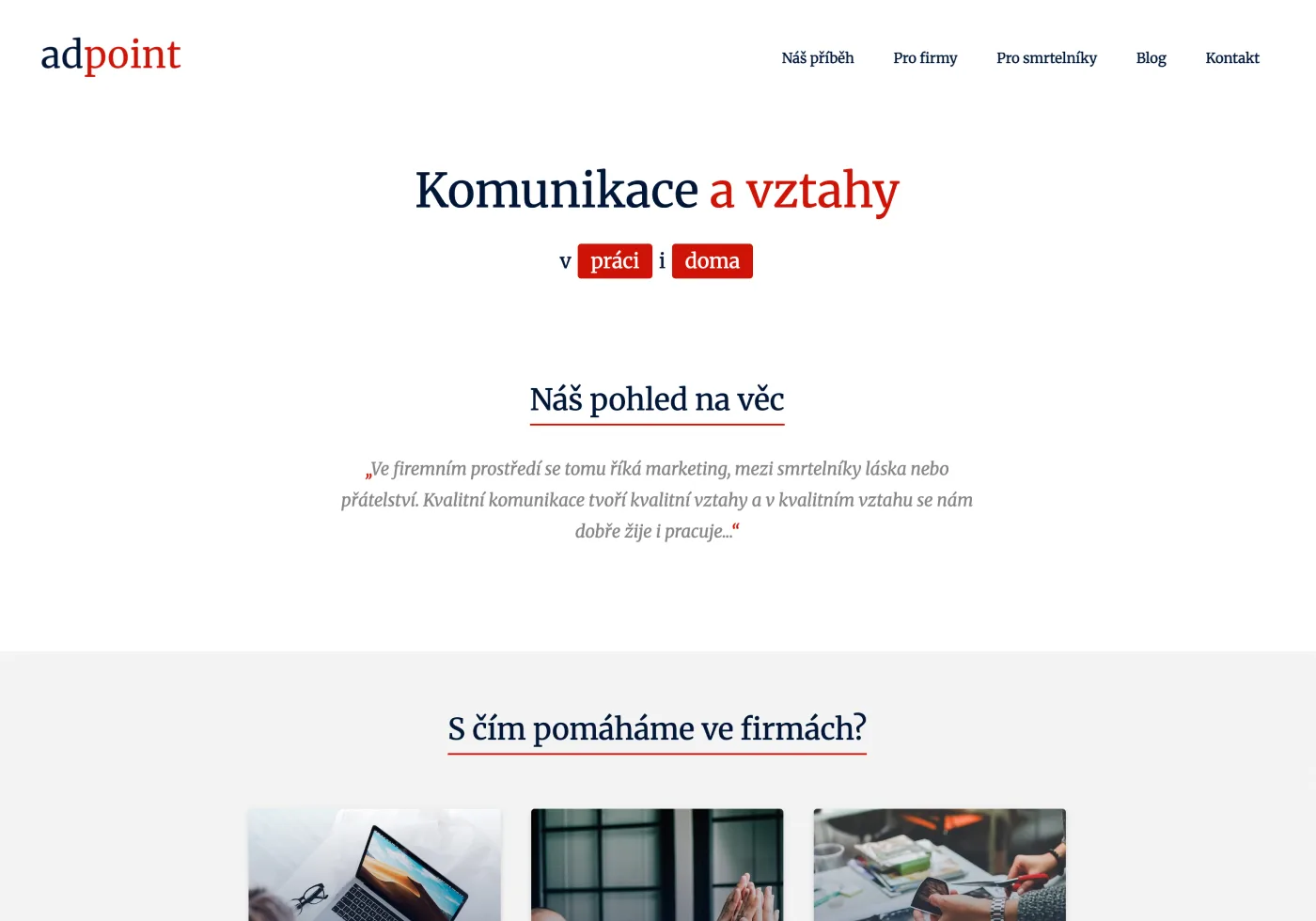 adpoint.cz - UI a WordPress