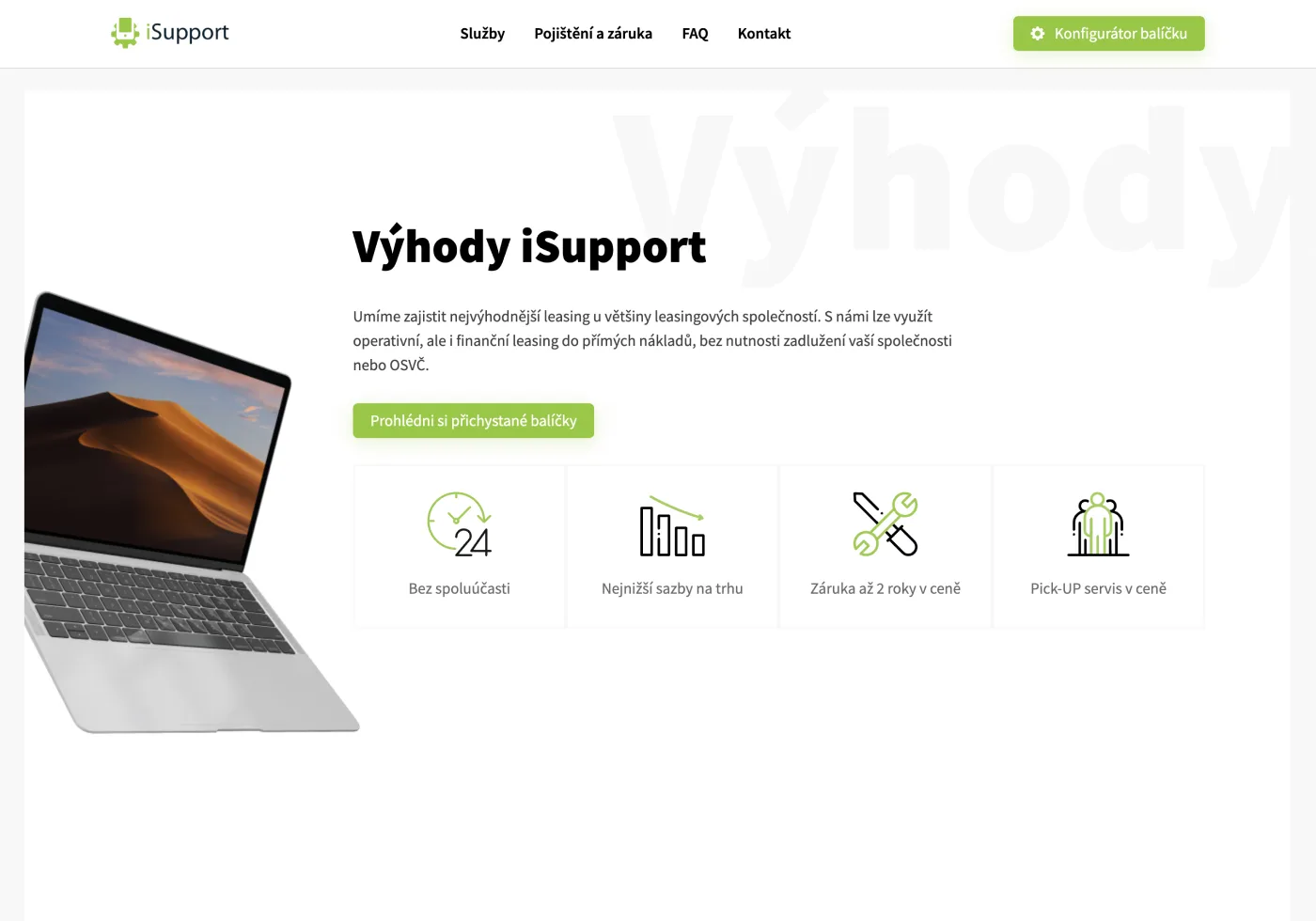 isupport.cz - design a WordPress šablona