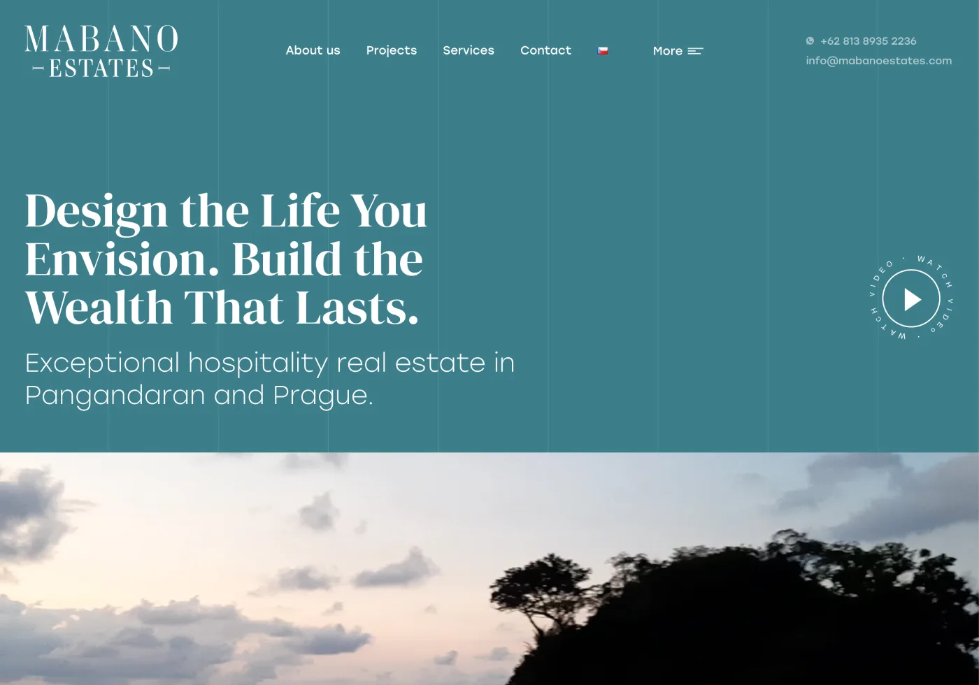 mabanoestates.com - design + wordpress na míru