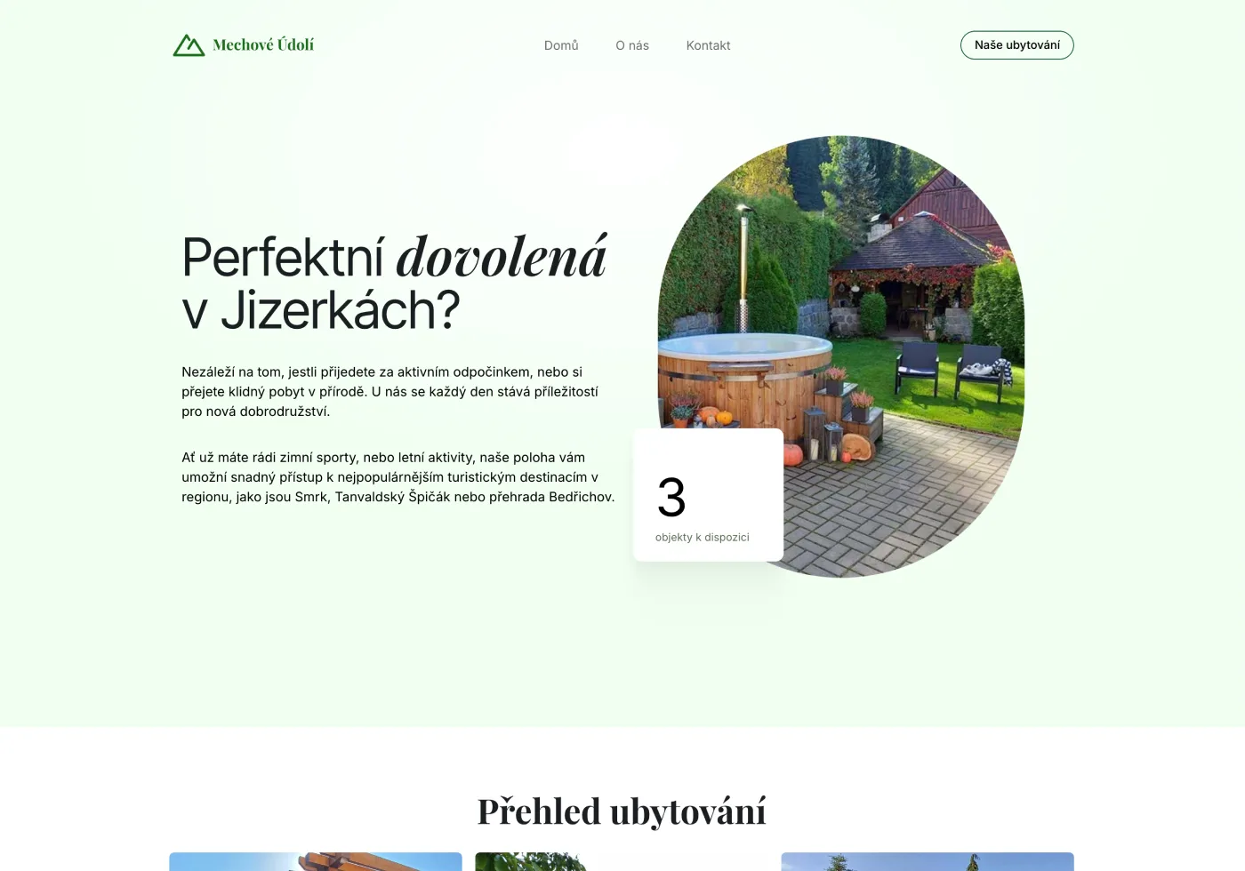 mechoveudoli.cz - redesign a WordPress šablona