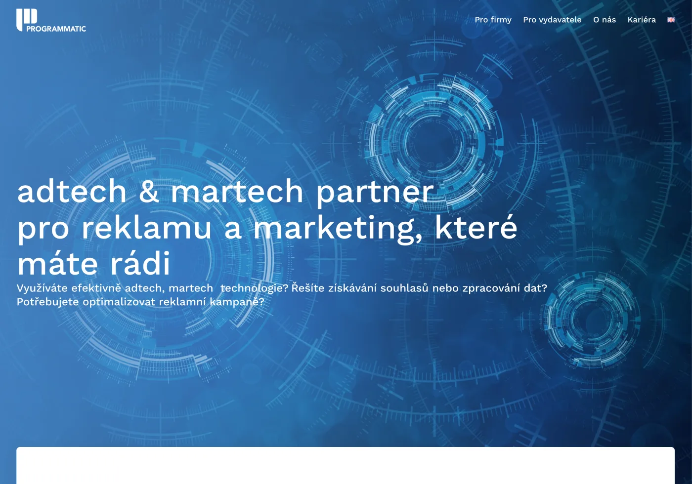 programmatic.cz - design a WordPress šablona