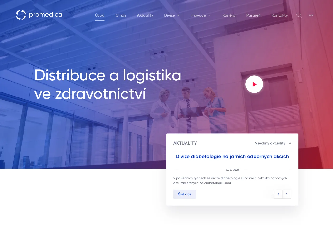 promedica-praha.cz - WordPress šablona na míru