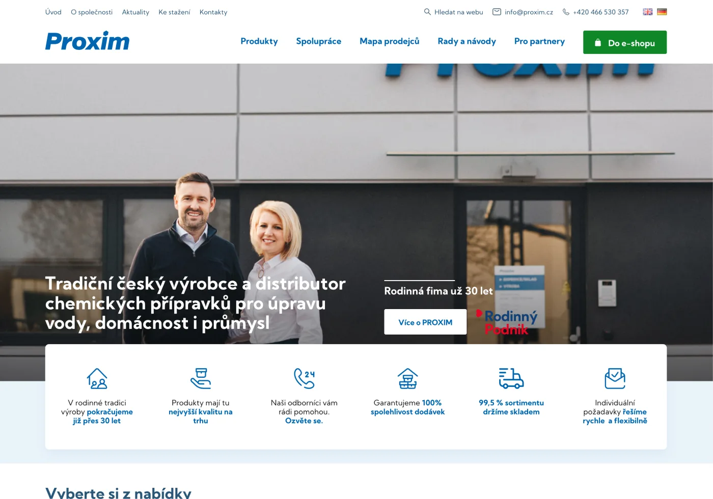 proxim.cz - redesign a migrace 5webů do jednoho