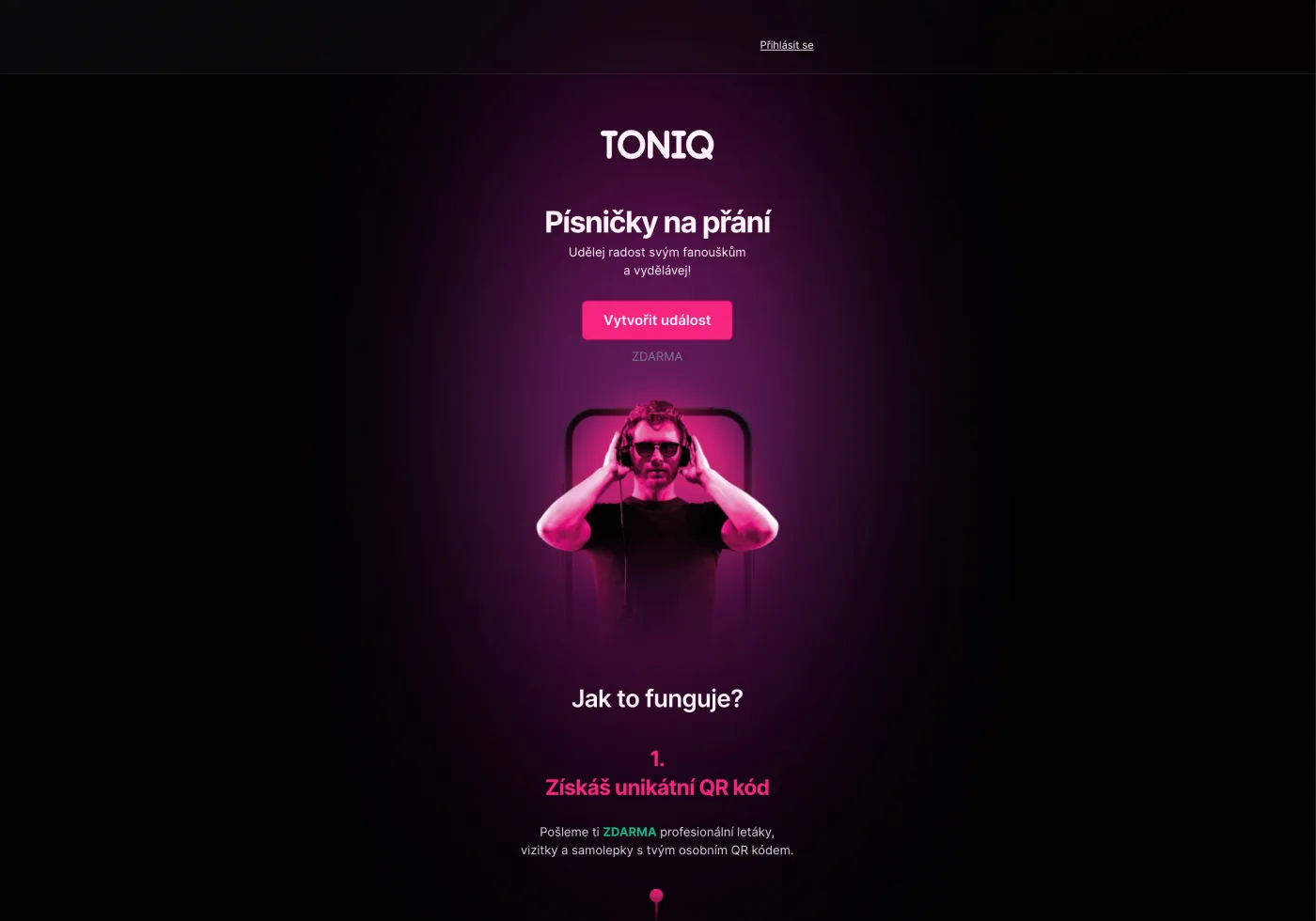 toniq.cz - aplikace na WordPressu na míru